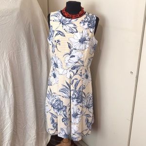 $25 for 5 Spring dress blue and yellow Large